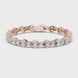 Luxury marquise and pear diamond tennis bracelet in gold with lab grown diamonds by Signora Jewels