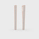 Elegant gold diamond bar earrings with round diamonds for women by Signora Jewels