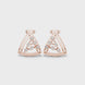 Geometric diamond openwork earrings in gold with lab grown diamonds by Signora Jewels