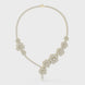 Floral diamond necklace set