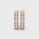 Diamond hexagon hoop earrings in gold by Signora Jewels