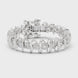 Bold link style lab grown diamond bracelet with large round cut diamonds in yellow white and rose gold