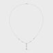 Pear drop diamond dangle necklace