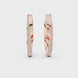 Gold diamond hoop earrings for women