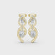 Pear shape diamond drop earrings for women