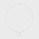 Round diamond antler necklace with nature inspired pendant design