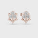 Diamond floral cluster stud earrings in gold by Signora Jewels