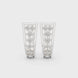 Geometric open diamond earrings in gold by Signora Jewels