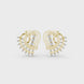 Heart spiral diamond earrings