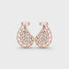 Elegant teardrop diamond earrings