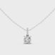 Minimal cushion cut diamond pendant in gold with lab grown diamonds by Signora Jewels