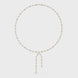 Marquise diamond drop necklace with dangling design