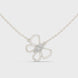 Butterfly diamond pendant in gold with lab grown diamonds by Signora Jewels