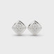 Diamond hoop stud earrings in gold by Signora Jewels