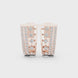 Diamond multi-row hoop earrings in gold by Signora Jewels