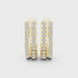 Diamond hoop stud earrings