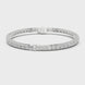 Pear accent lab grown diamond tennis bracelet with round diamonds and central pear cut diamond in gold variations