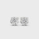 Round diamond stud earrings for women