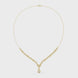 Pear drop diamond necklace