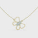 Butterfly diamond pendant in gold with lab grown diamonds by Signora Jewels
