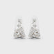 Diamond geometric openwork earrings in gold by Signora Jewels