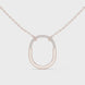 Teardrop diamond pendant in gold with lab grown diamonds by Signora Jewels