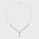 Pear drop diamond necklace