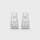 Diamond geometric openwork earrings in gold by Signora Jewels