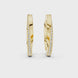 Gold diamond hoop earrings for women