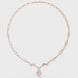 Twisted leaf diamond necklace