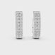 Gold diamond huggie hoop earrings for women