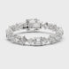 Luxury mixed shape diamond tennis bracelet in gold with emerald, princess, and round lab grown diamonds by Signora Jewels