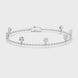 Minimal round diamond station chain bracelet in gold with lab grown diamonds by Signora Jewels