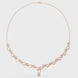 Floral vine diamond necklace