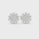Diamond floral burst stud earrings in gold by Signora Jewels