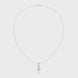 Solitaire twist diamond pendant necklace