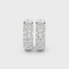 Diamond chevron hoop earrings in gold by Signora Jewels