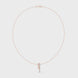 Multi shape diamond drop pendant necklace