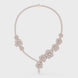 Floral diamond necklace set