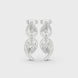 Pear shape diamond drop earrings for women