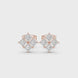 Princess diamond stud earrings