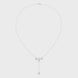Baguette diamond drop necklace