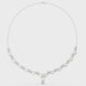 Floral vine diamond necklace
