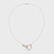 Infinity heart diamond pendant necklace