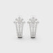 Floral diamond statement earrings in gold with lab grown diamonds by Signora Jewels