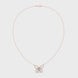 Butterfly diamond necklace with delicate open wing design