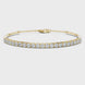 Open cuff lab grown diamond bangle bracelet in yellow gold white gold and rose gold with sleek modern diamond design