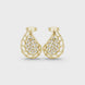 Elegant teardrop diamond earrings