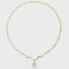 Twisted leaf diamond necklace