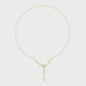 Diamond floral drop necklace with leaf motif pendant design